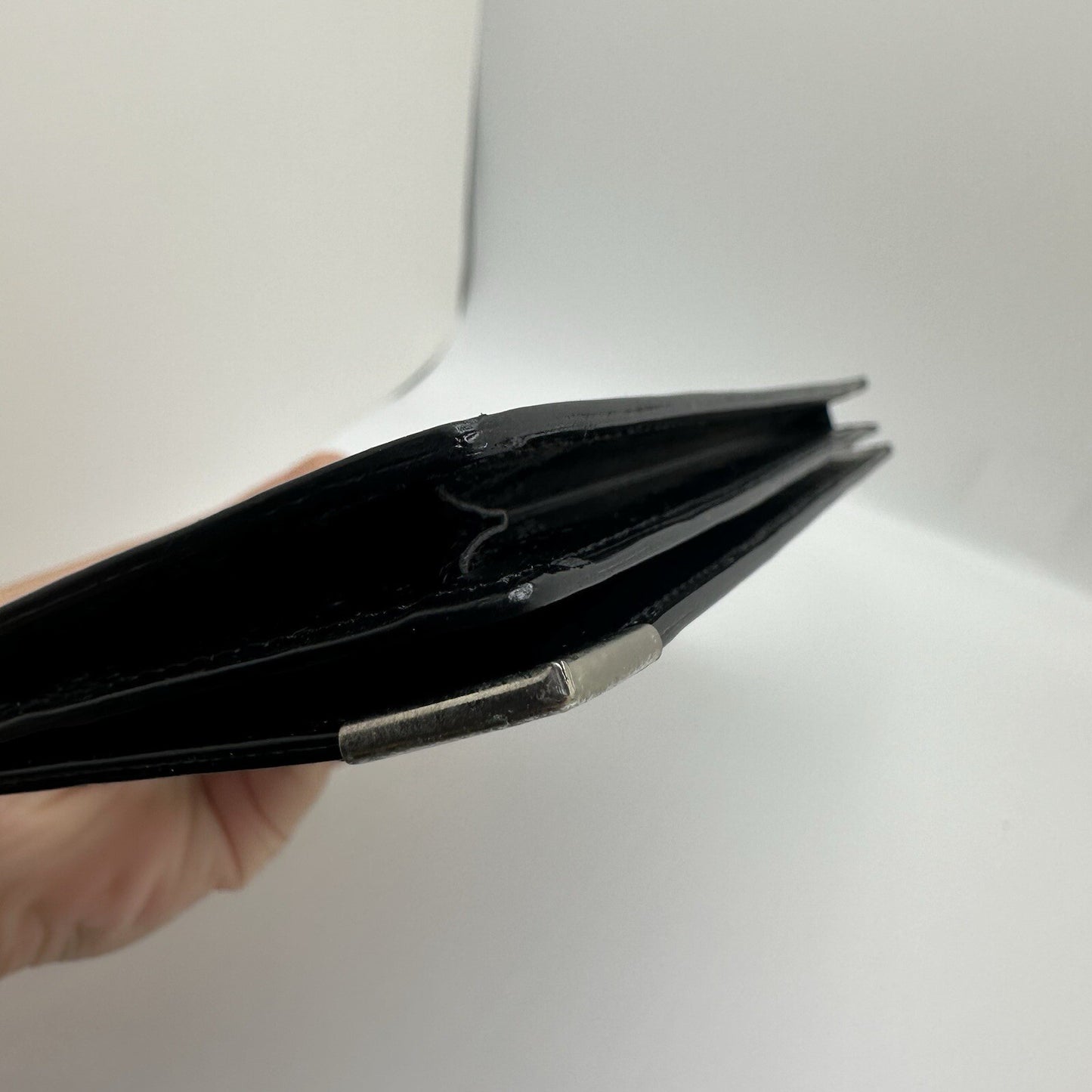 Dunhill Black Leather Long Wallet Bifold