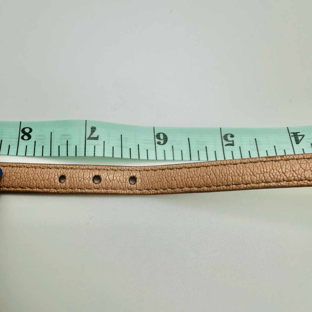 Miu Miu Heart Charm Pink Leather Bracelet With Box