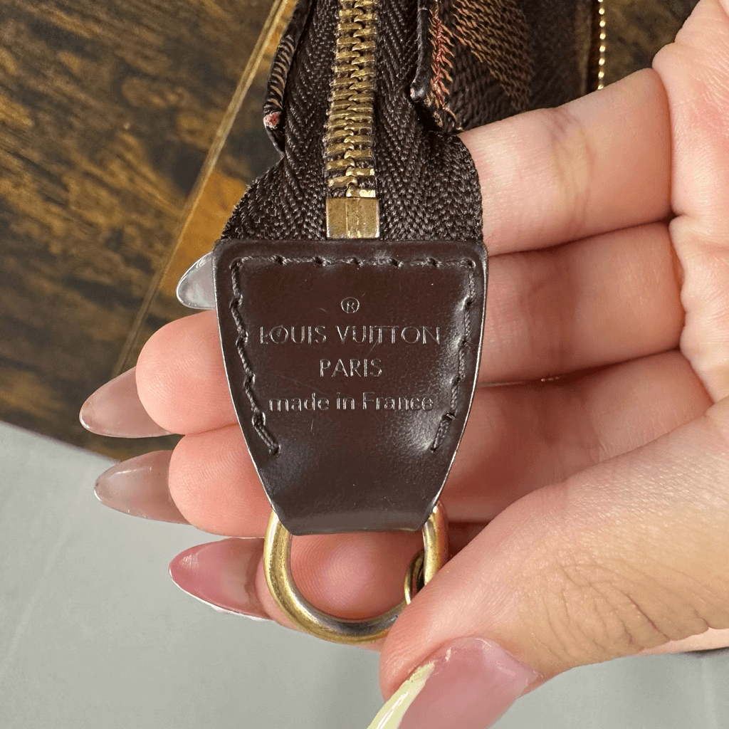 Louis Vuitton Damier Ebene Trunks & Bags Mini Pochette Bag
