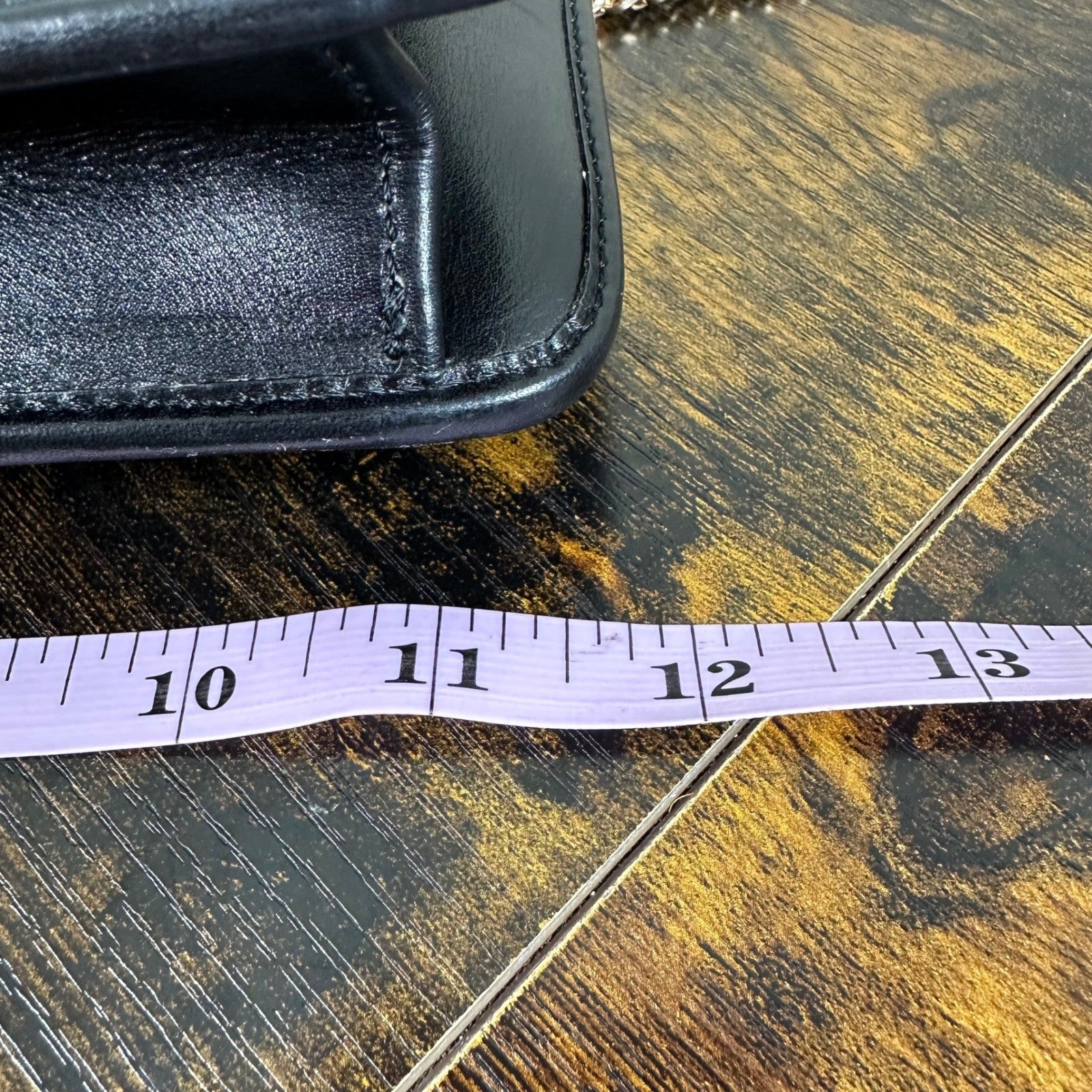 Vintage Christian Dior Monogram Chain Shoulder Bag Black Clutch