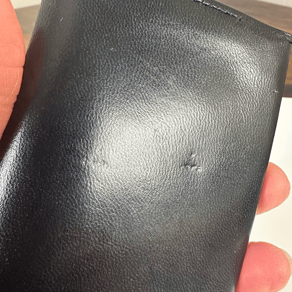 Valentino Garavani Slim Bifold Card Wallet Black Leather