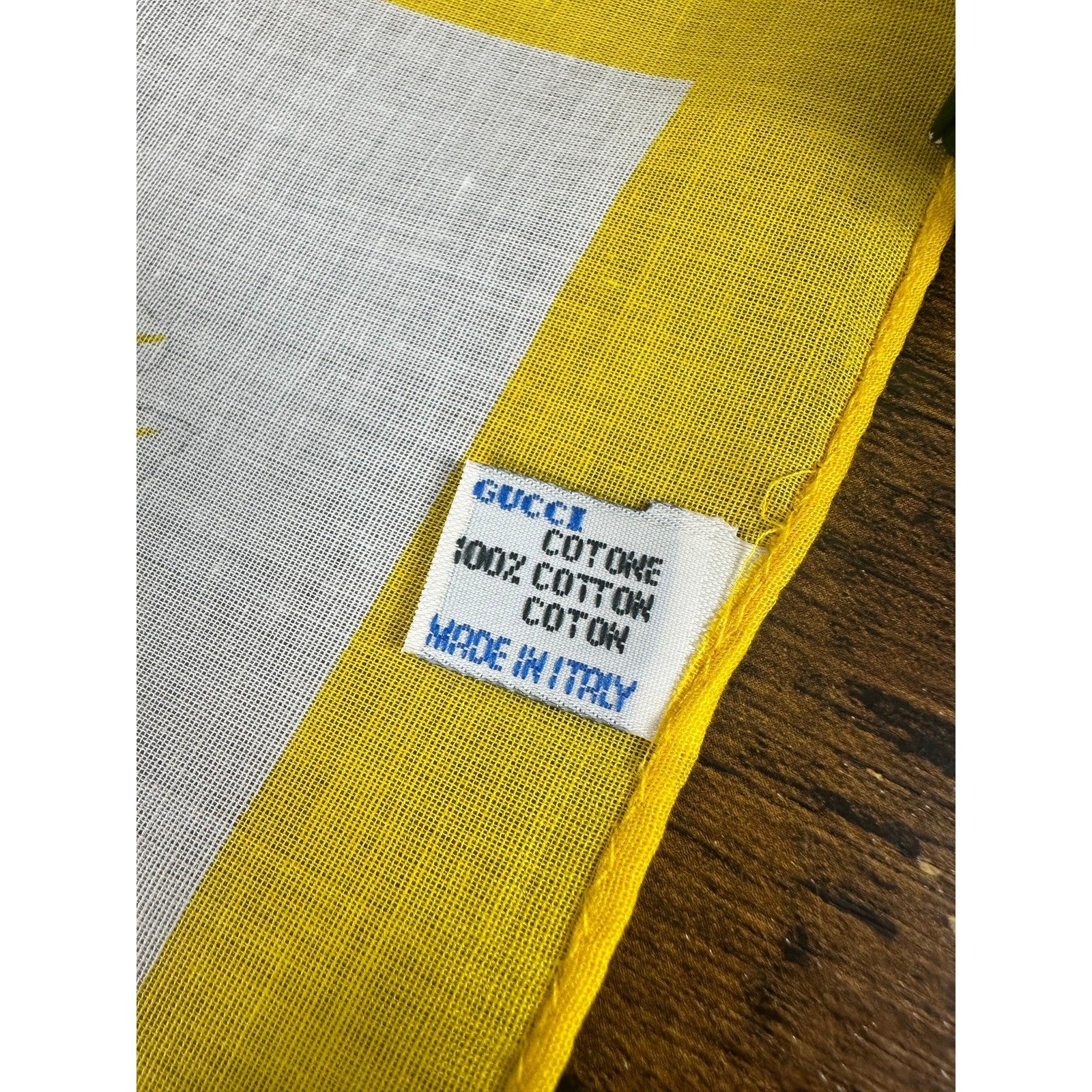 Gucci Flora Cotton Square Scarves Set of 2 With Box for Neck Hair Bag Vintage