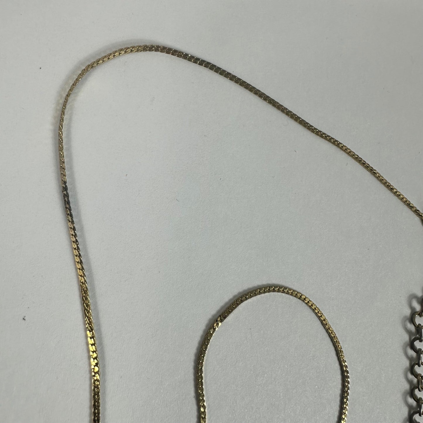 Vintage Christian Dior Necklace Gold Tone Pendant Logo Charm