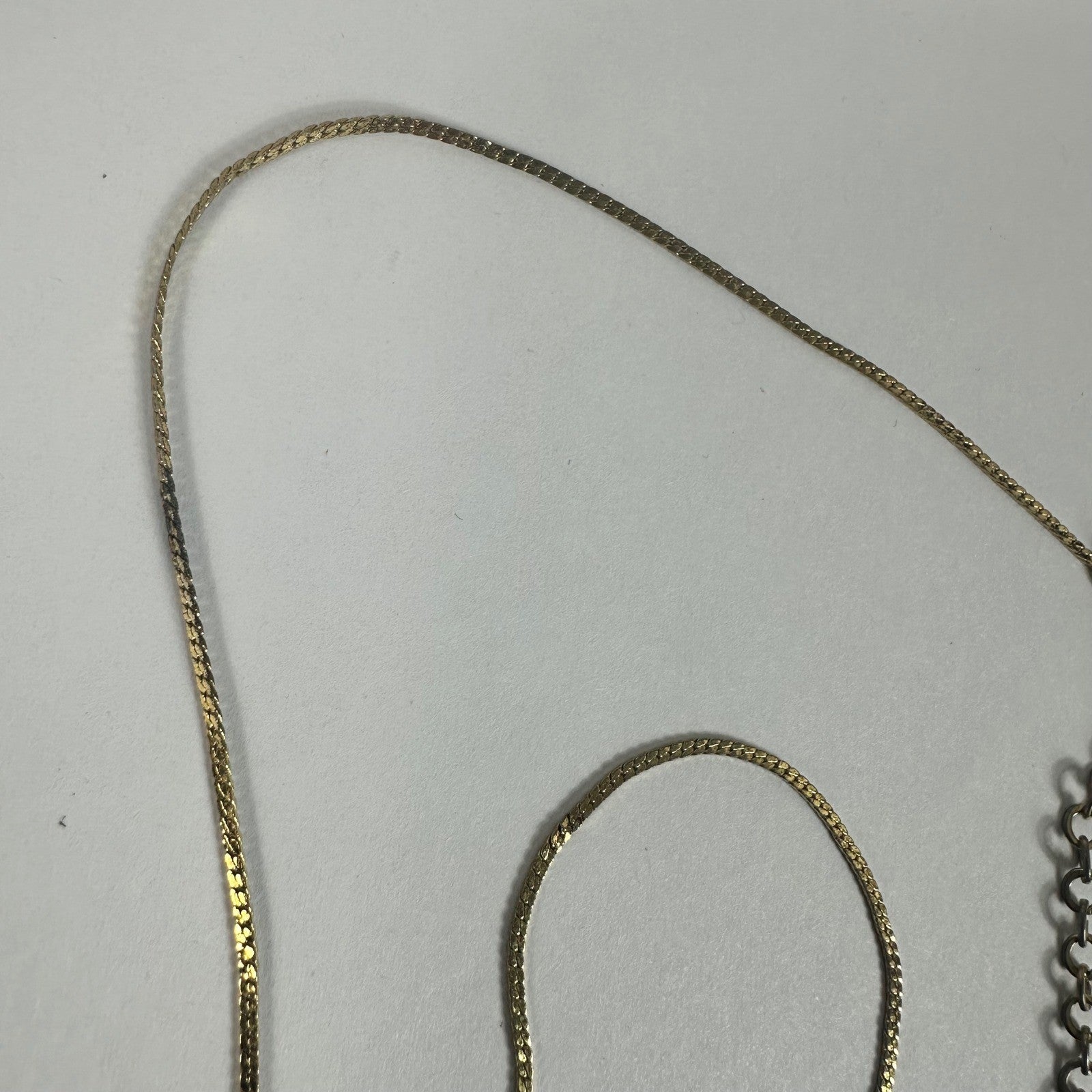 Vintage Christian Dior Necklace Gold Tone Pendant Logo Charm