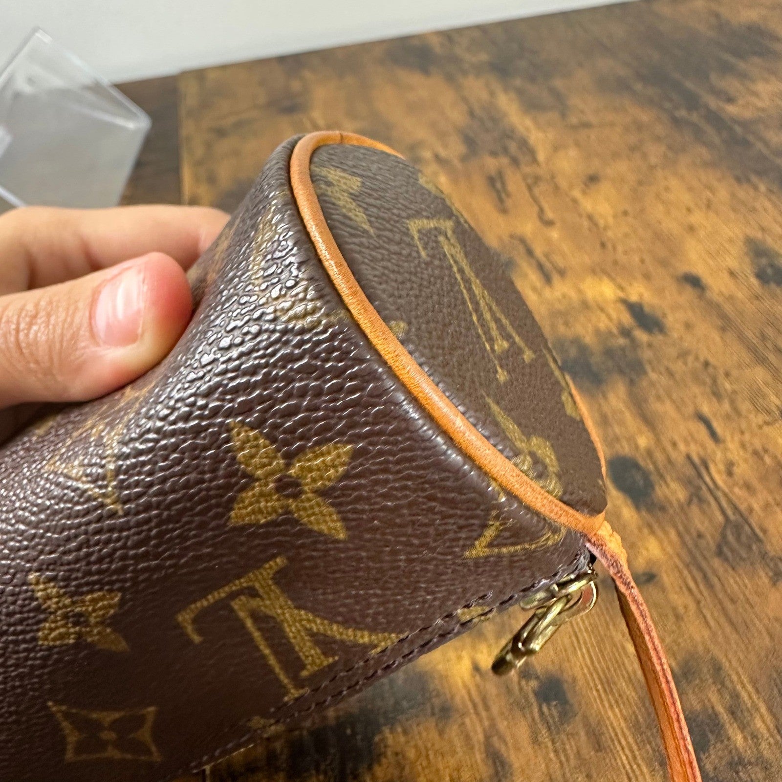 Louis Vuitton Monogram Mini Papillon Accessories Pouch Bag Vintage Authentic