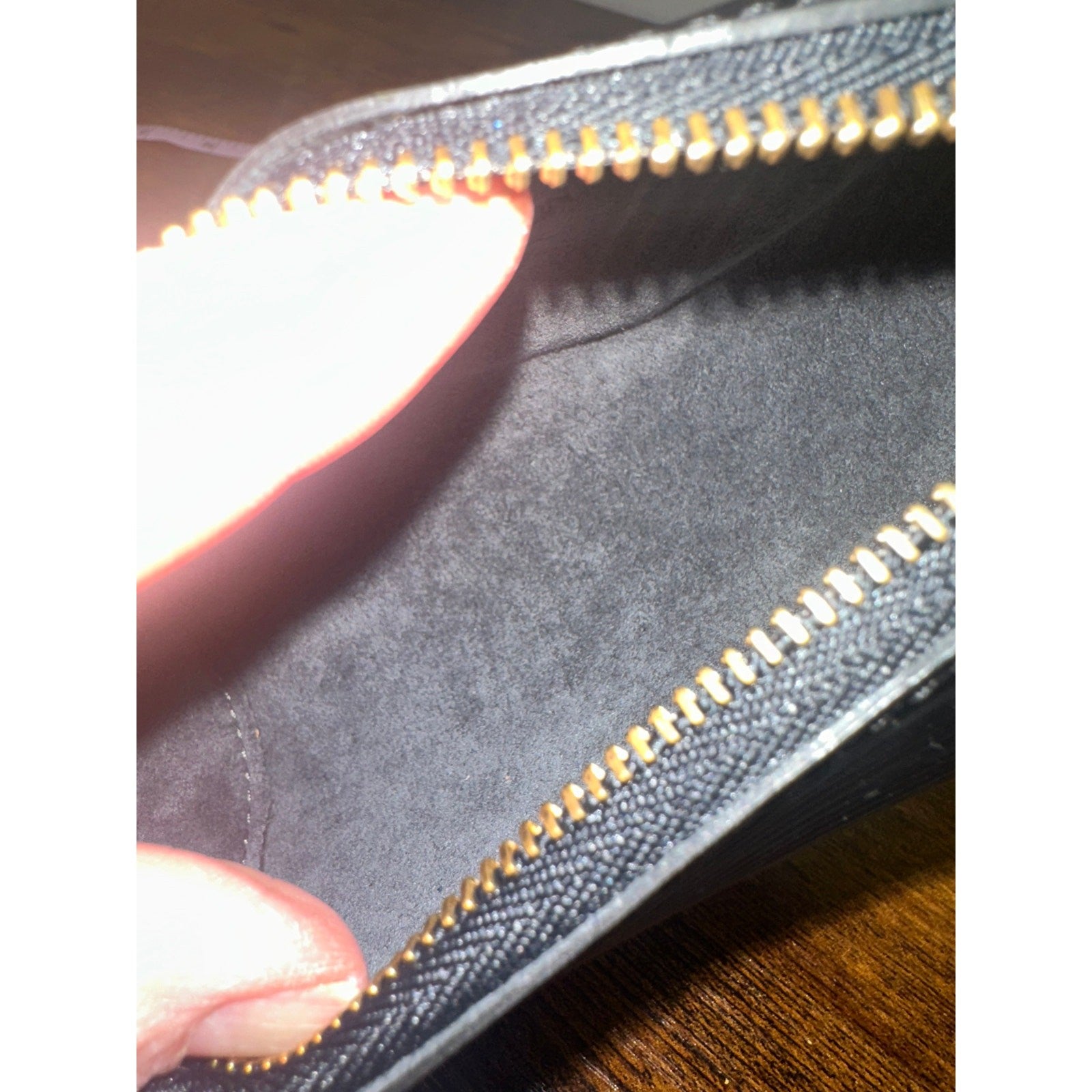 Louis Vuitton Black Epi Leather Mini Papillon Accessories Pouch