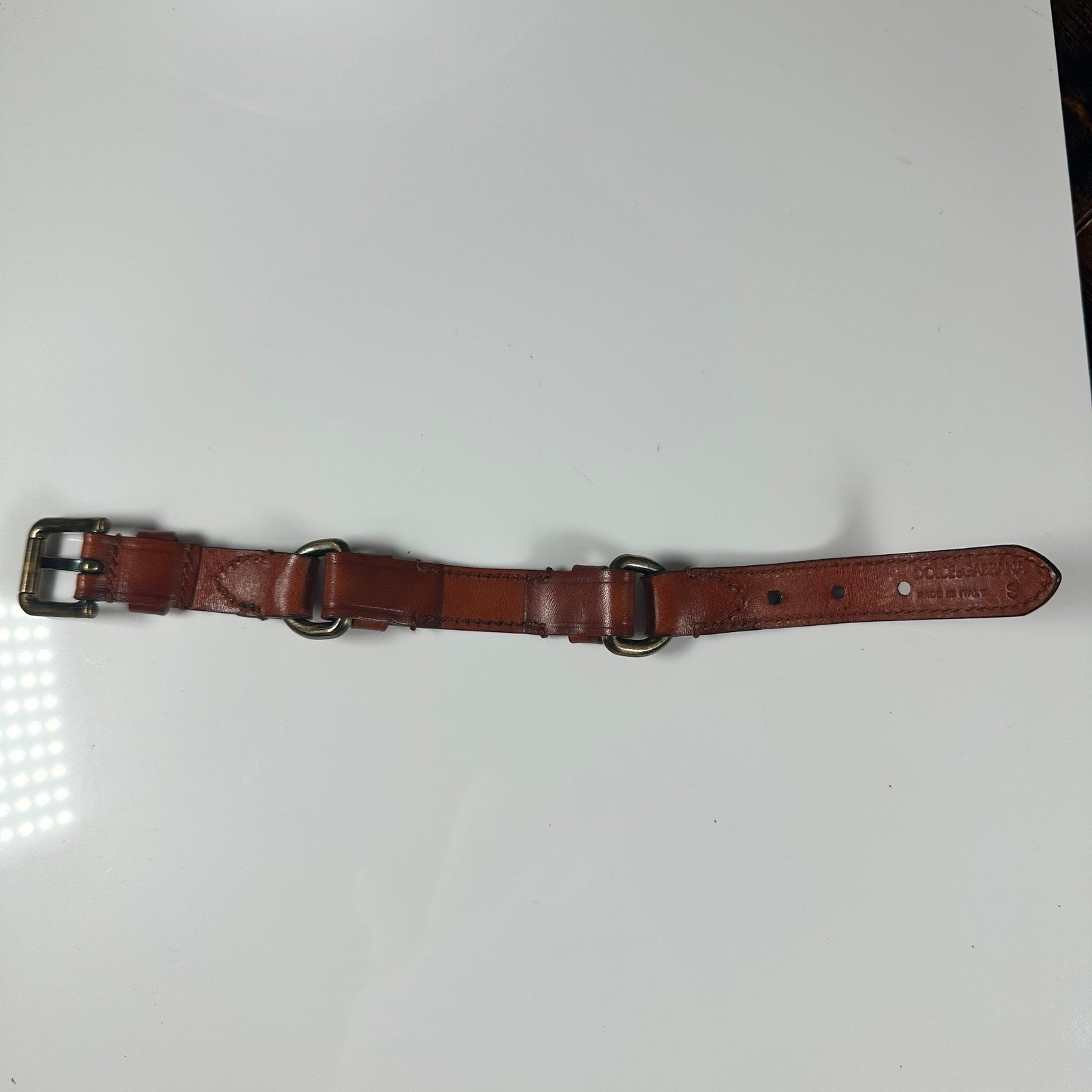 Dolce & Gabbana Brown Leather Bracelet Women's Men's