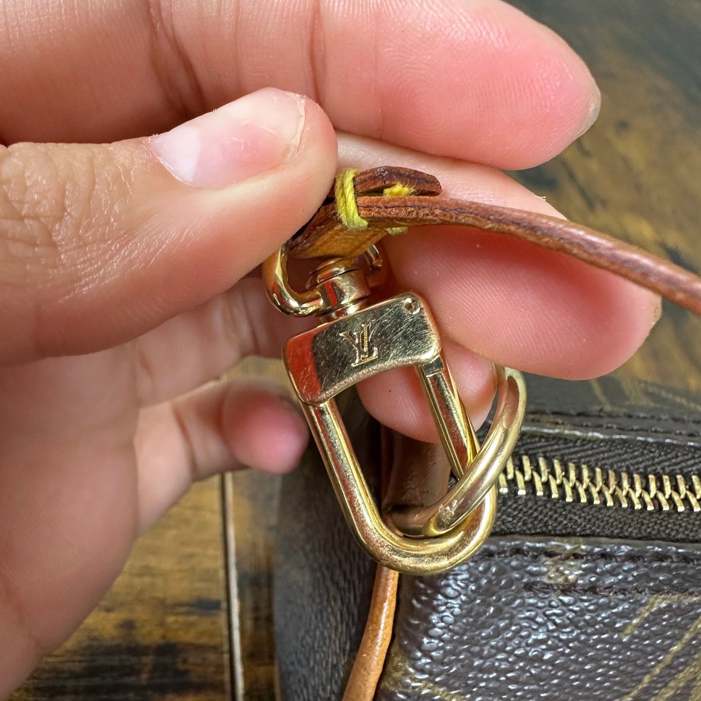 Louis Vuitton Monogram Mini Papillon Accessories Pouch Bag Vintage Authentic