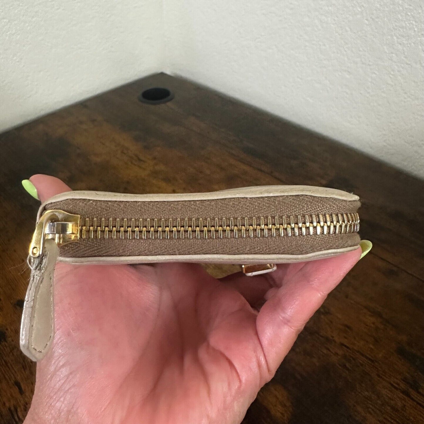 Prada Zip-Around Wallet Bow Long Leather With Certificate Of Authenticity