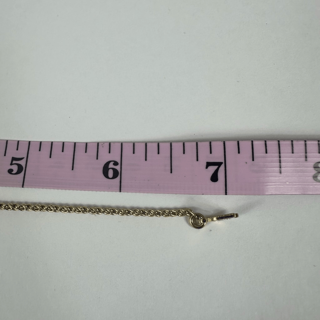 Christian Dior Vintage Simple Chain Bracelet Gold Tone