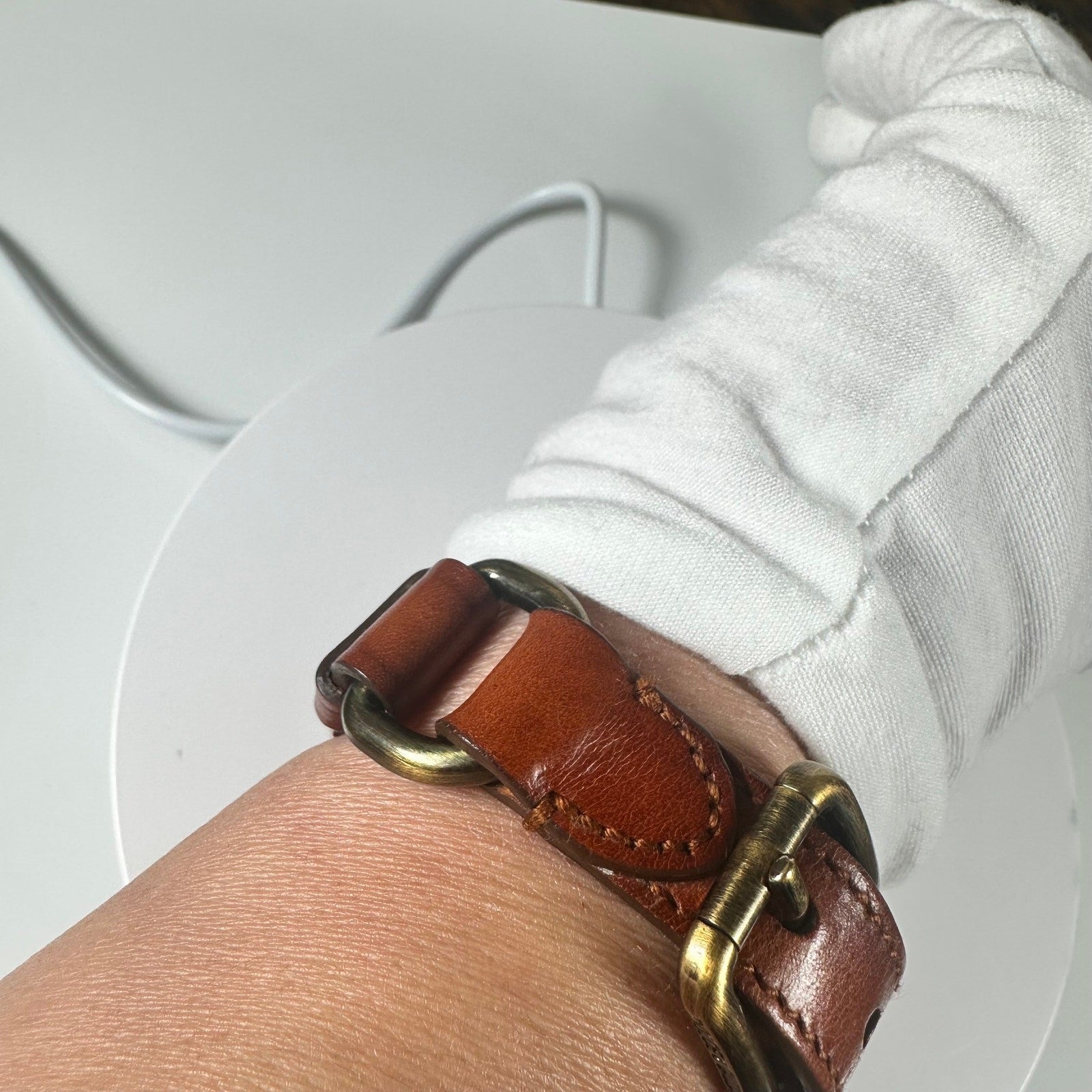 Dolce & Gabbana Brown Leather Bracelet Women's Men's