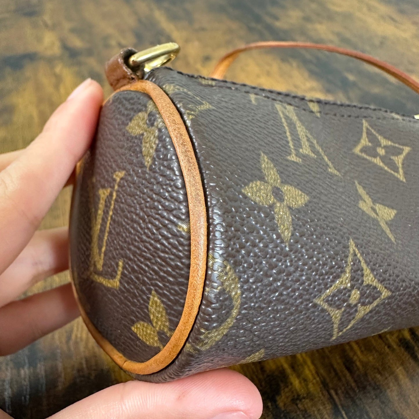 Louis Vuitton Monogram Mini Papillon Accessories Pouch Bag Vintage Authentic