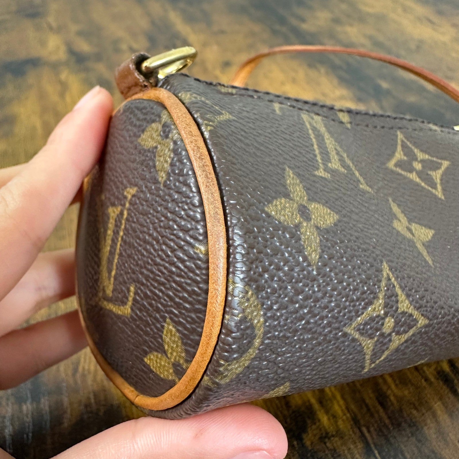 Louis Vuitton Monogram Mini Papillon Accessories Pouch Bag Vintage Authentic