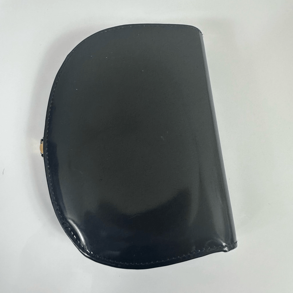 Gucci Wallet Black Patent Leather Belt Buckle Clip