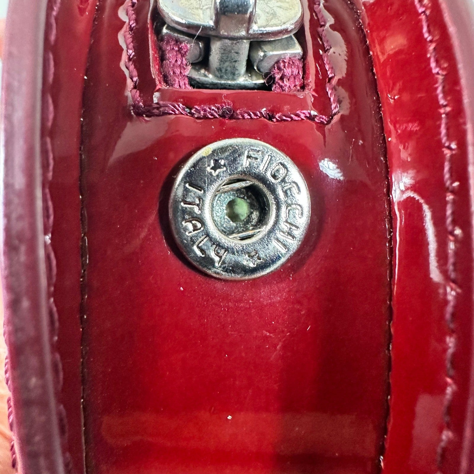 Rare Burberry Patent Leather Round Studded Crossbody Mini Nova Check Italy