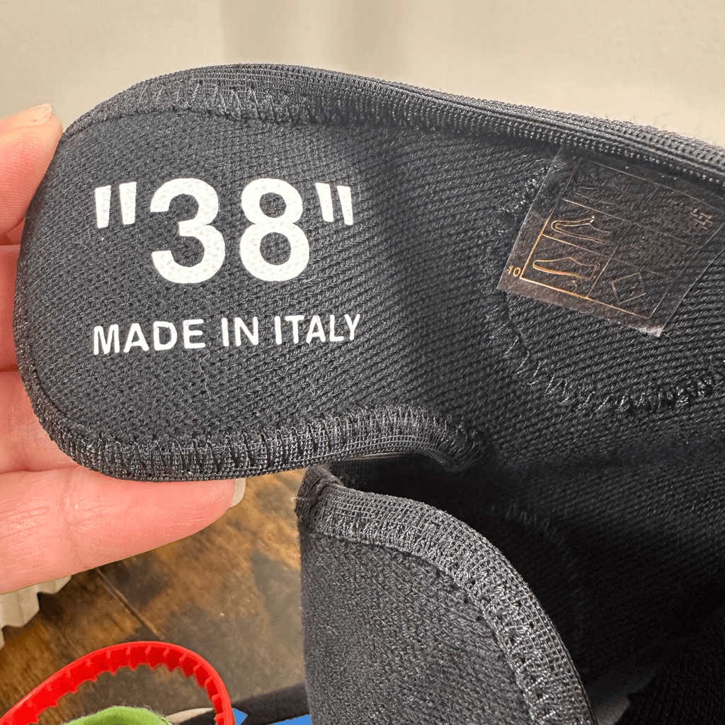 Off White Virgil Abloh Moto Wrap Neoprene High Top Sneakers Women Sz 38/8 US AUT