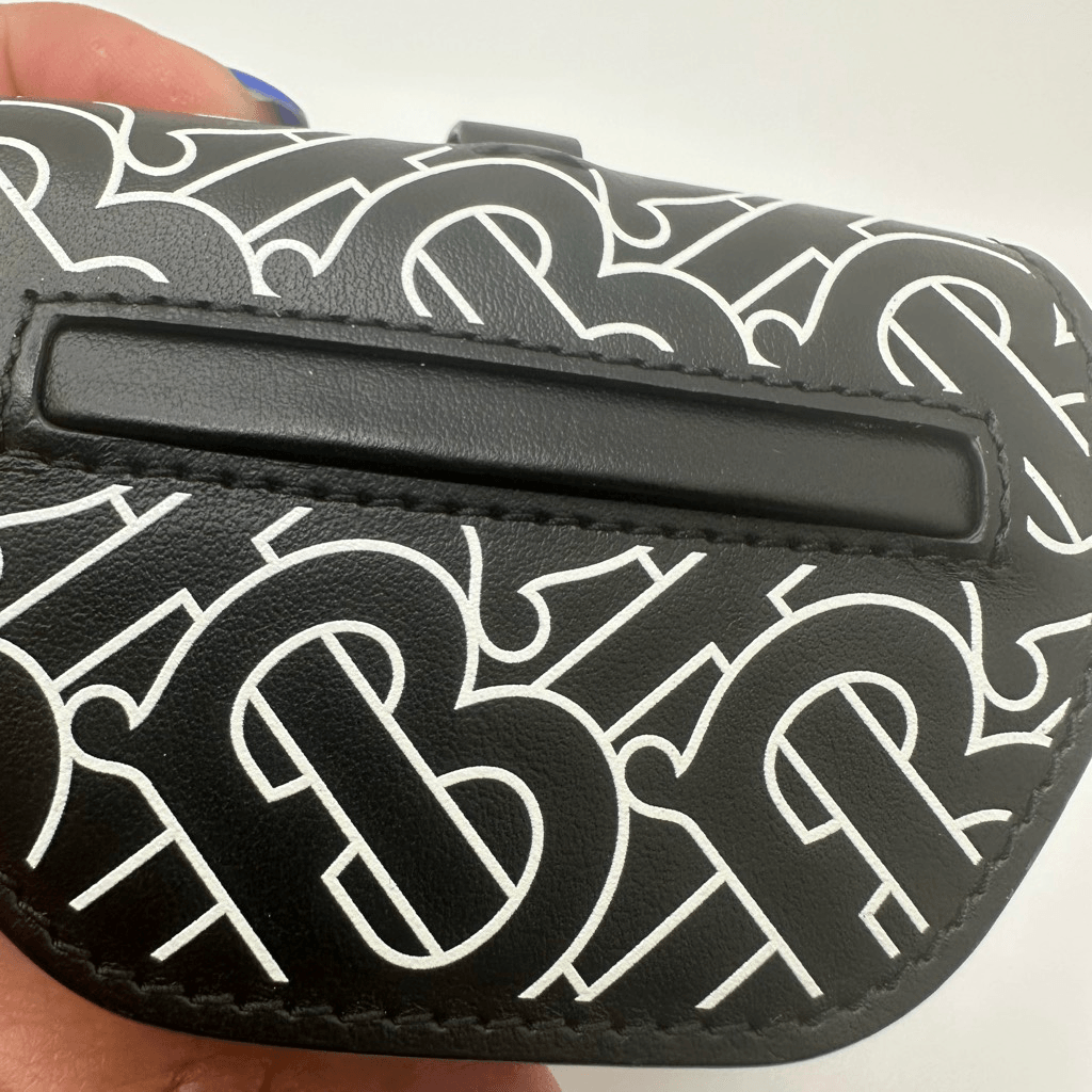 Burberry TB Logo Air Pods Case Black White Men Women