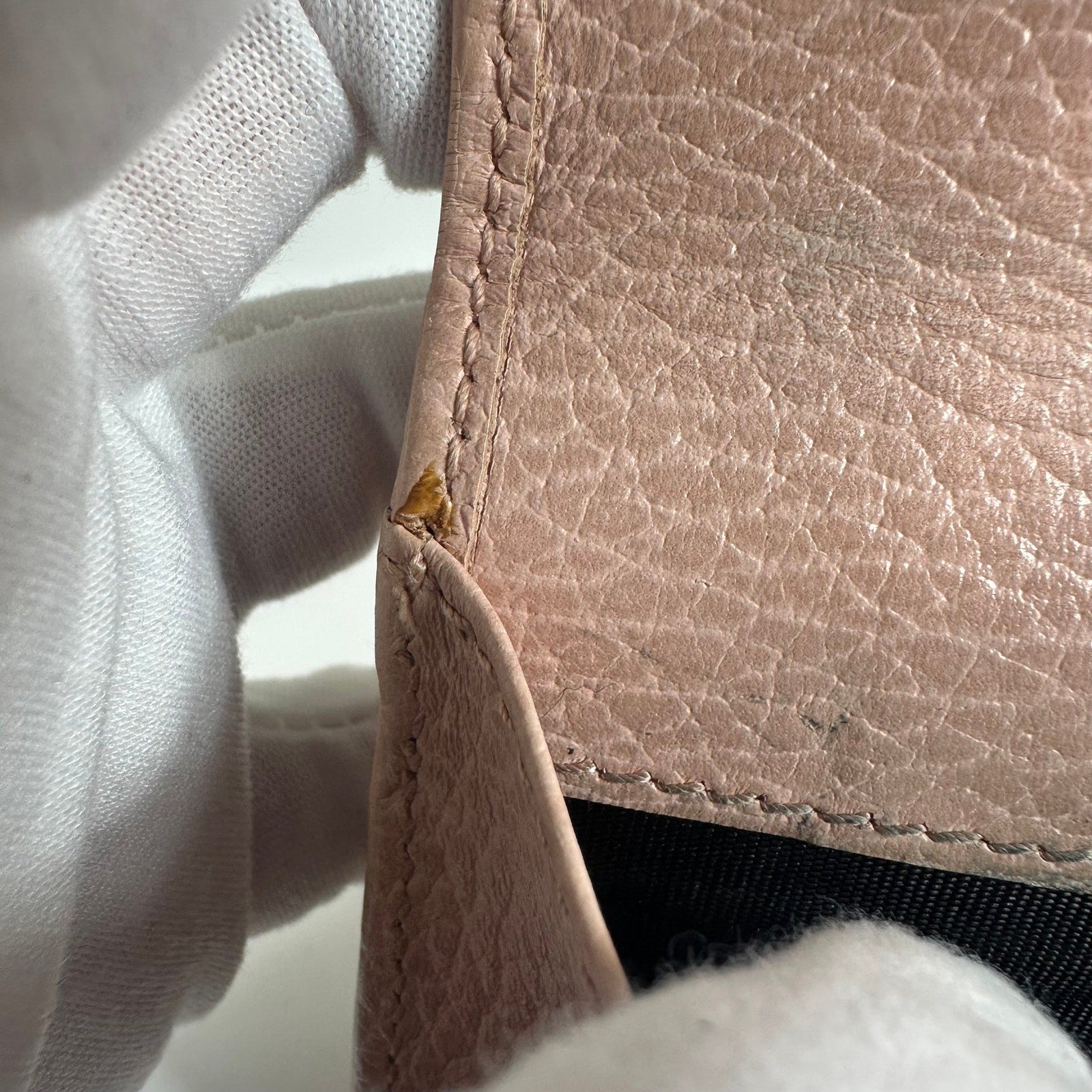 Gucci Marmont Pink Leather Compact Wallet - Preowned Authentic