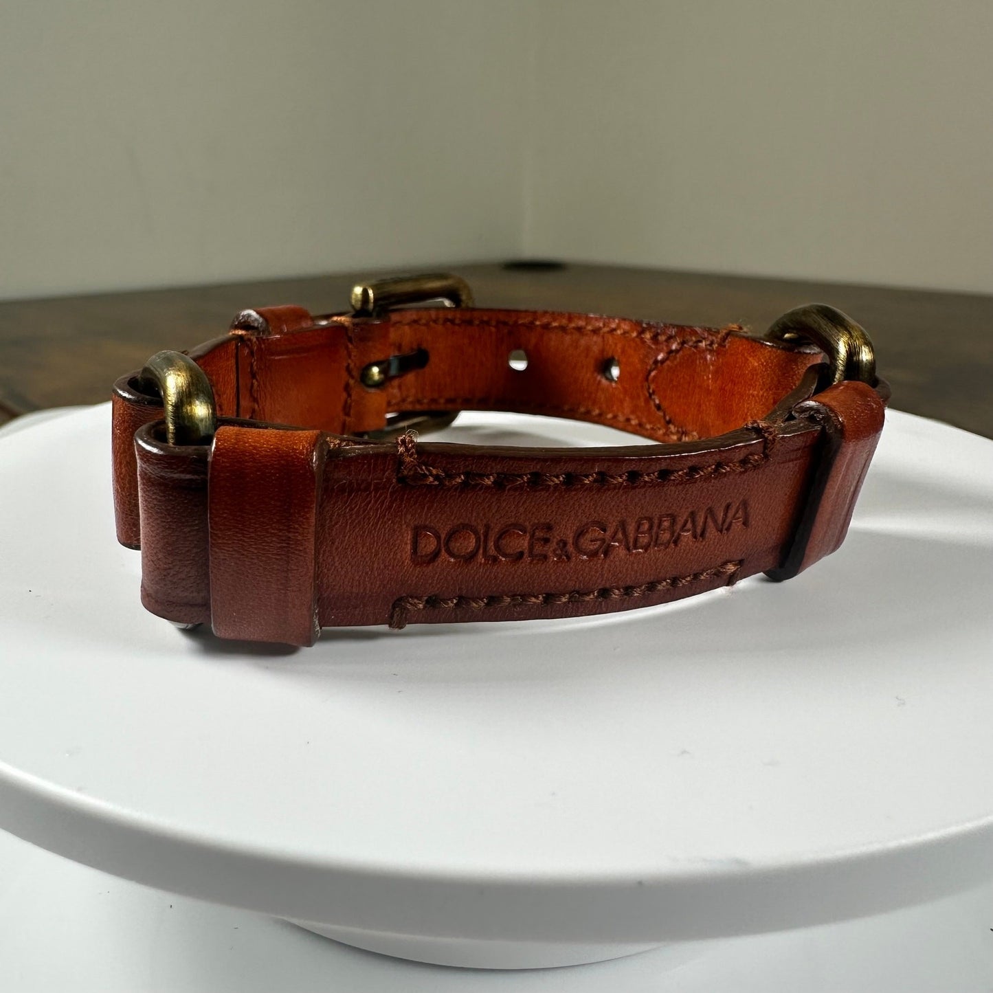 Dolce & Gabbana Brown Leather Bracelet Women's Men's