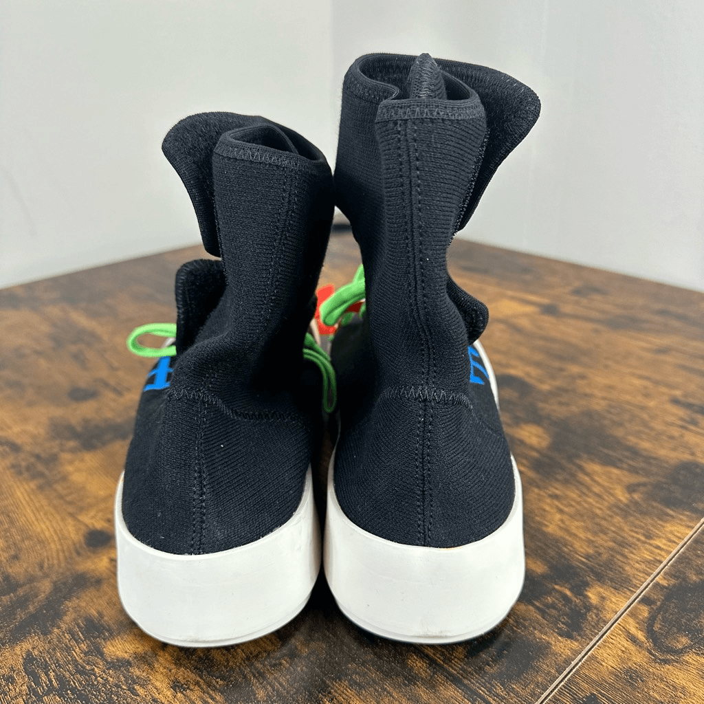 Off White Virgil Abloh Moto Wrap Neoprene High Top Sneakers Women Sz 38/8 US AUT