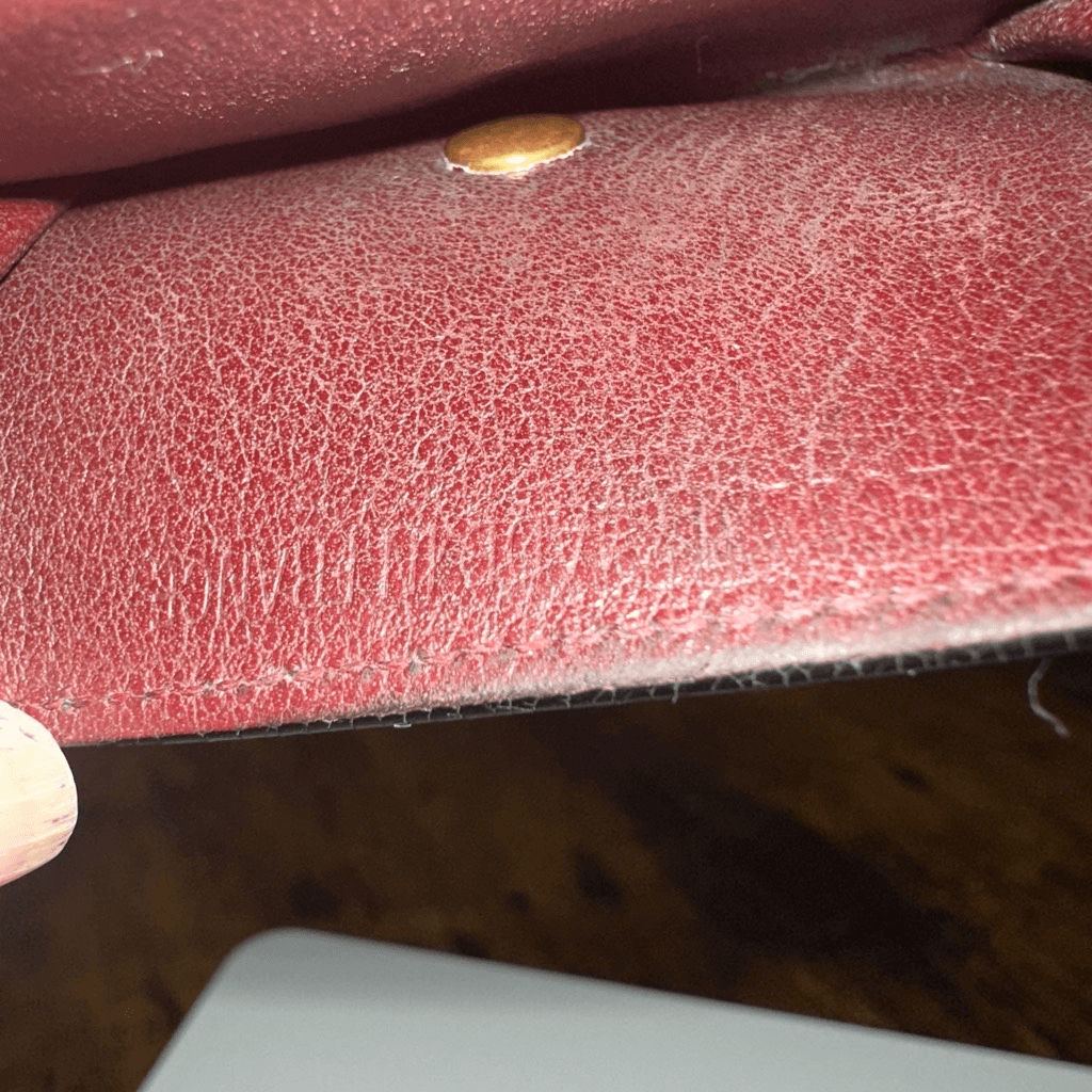 Cartier Vintage Black Leather Coin Purse Case