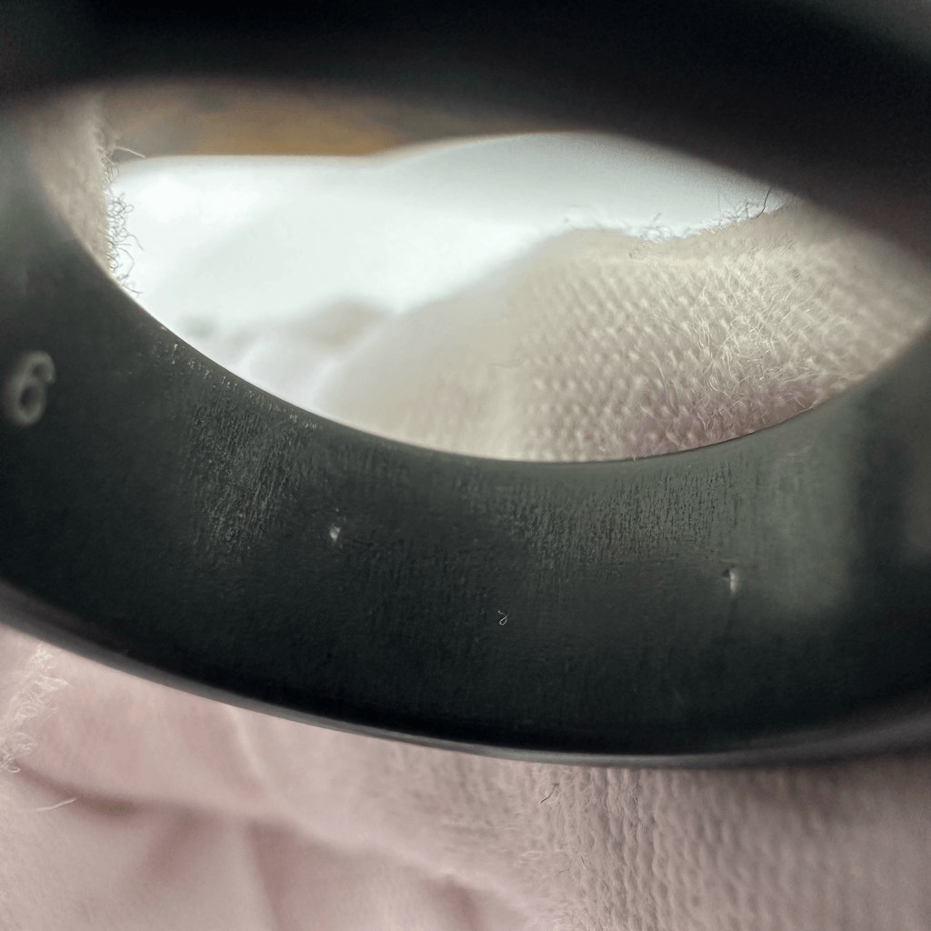 Gucci Icon GG Black Synthetic Corundum Ring Size 5