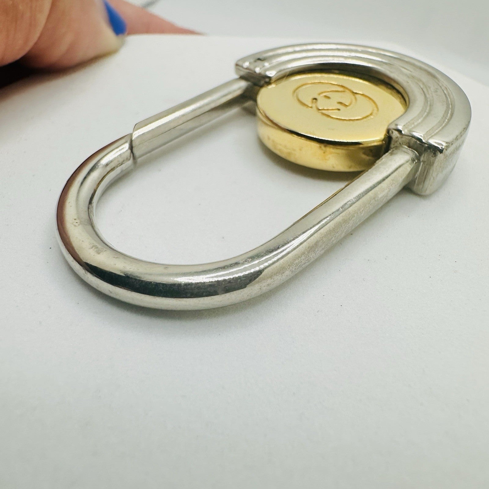 Gucci Interlocking G Two-Tone Key Ring