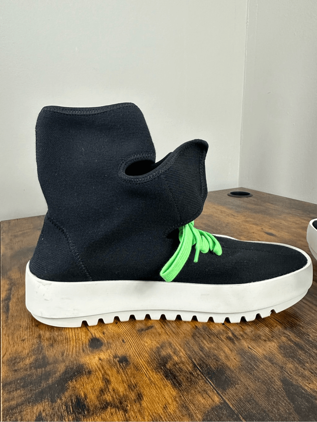 Off White Virgil Abloh Moto Wrap Neoprene High Top Sneakers Women Sz 38/8 US AUT