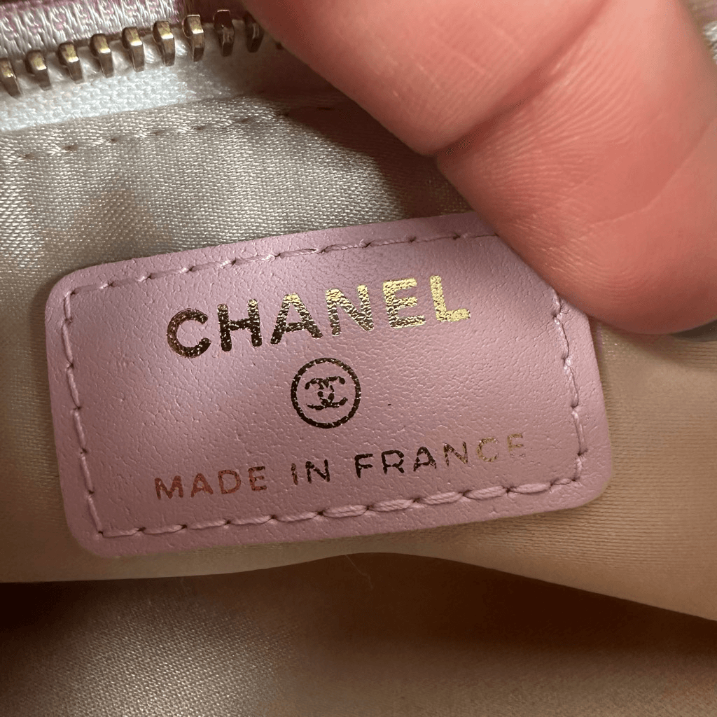 Chanel CC Travel Line Accessory Pouch Bag Cosmetics Credit Cards