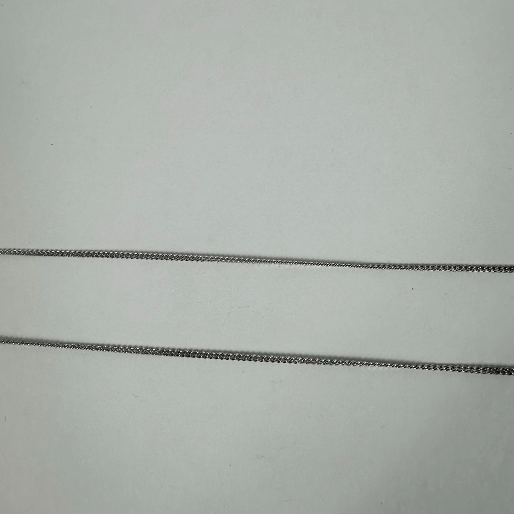 Christian Dior Letter D” Y-Drop Silver Tone Rhinestone Pendant Necklace