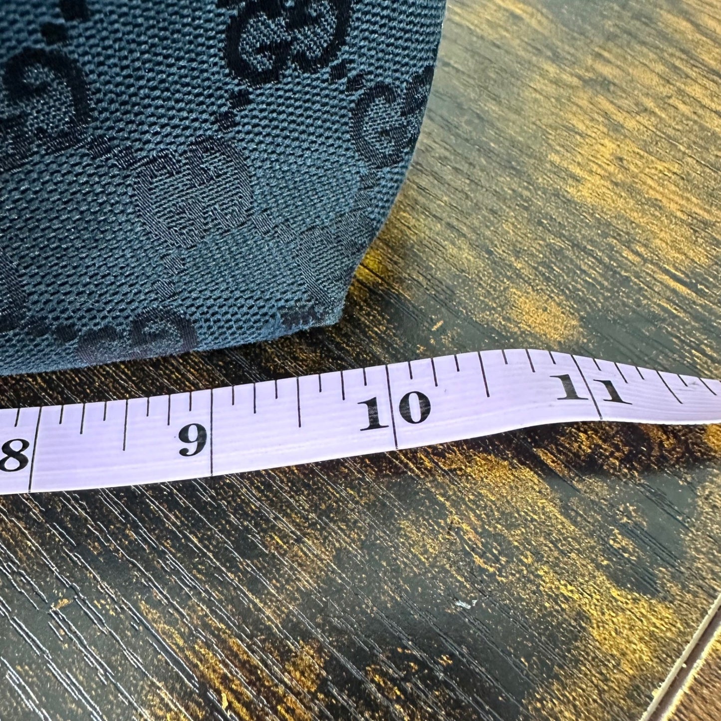 Gucci GG Canvas Tote Bag Black Authentic Designer Handbag Purse Classic