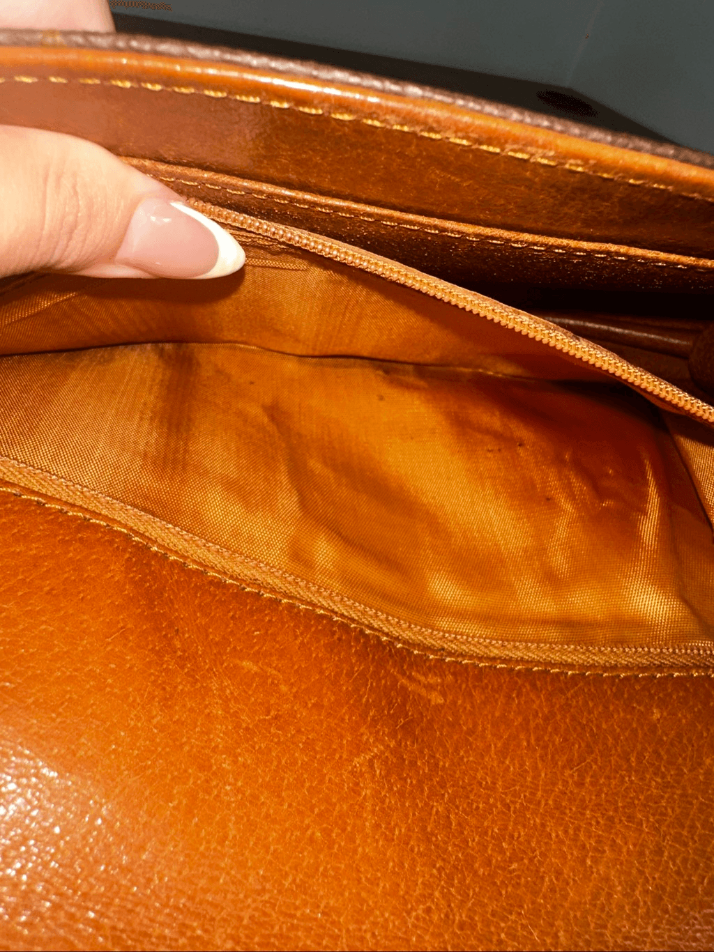 Louis Vuitton Vintage Bag Pochette Dame Clutch Brown Monogram