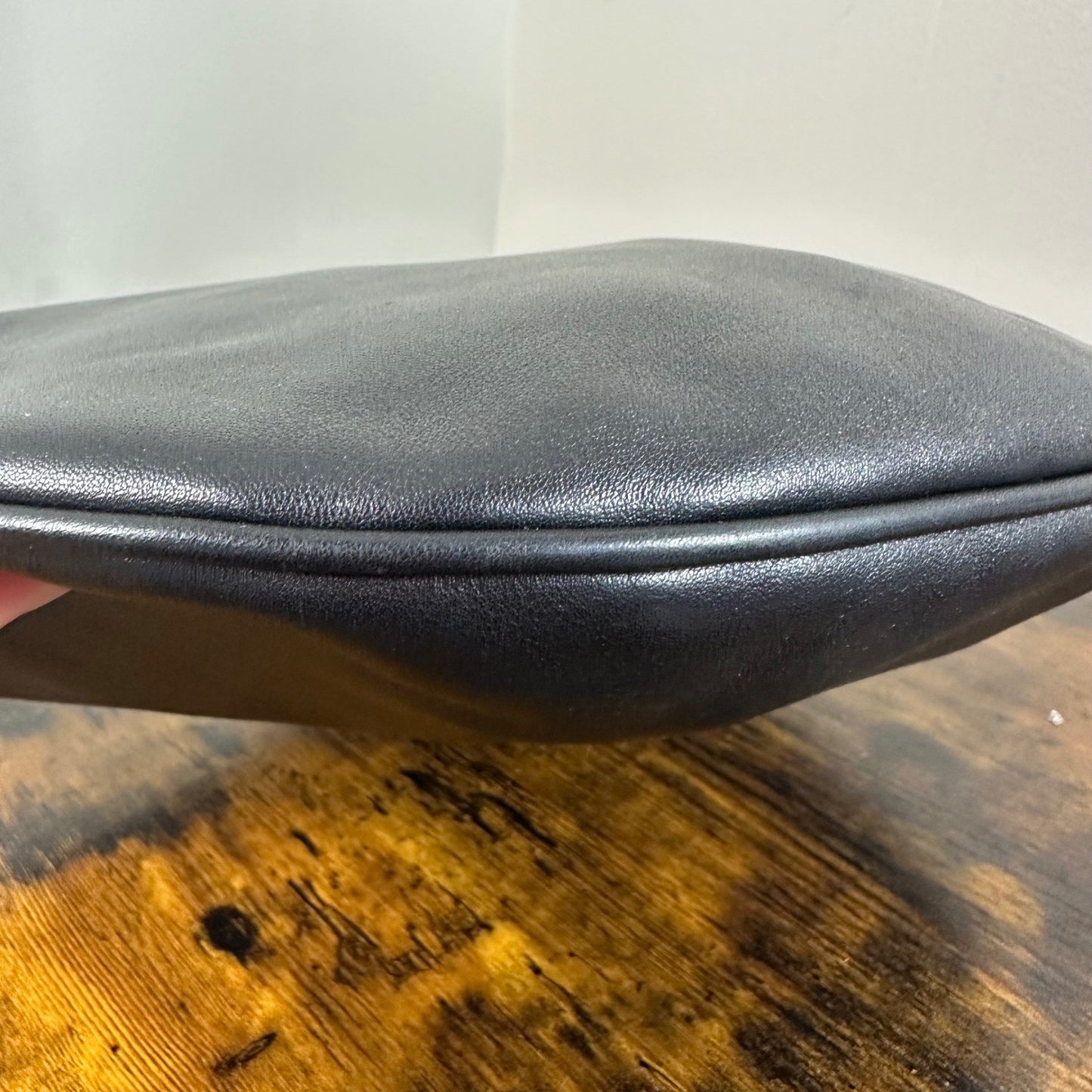 Gucci Black Leather Hobo Shoulder Bag Authentic Made in Italy