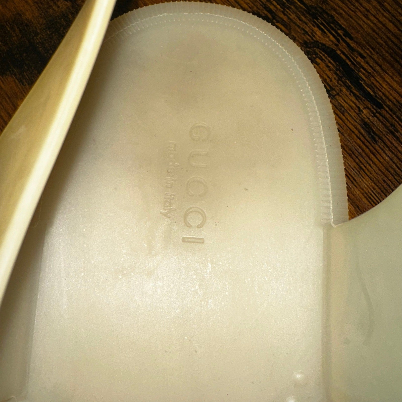 Gucci Tiger Men's Jelly Gladiator Sandals Shoes Studded Size 8 Authenticated