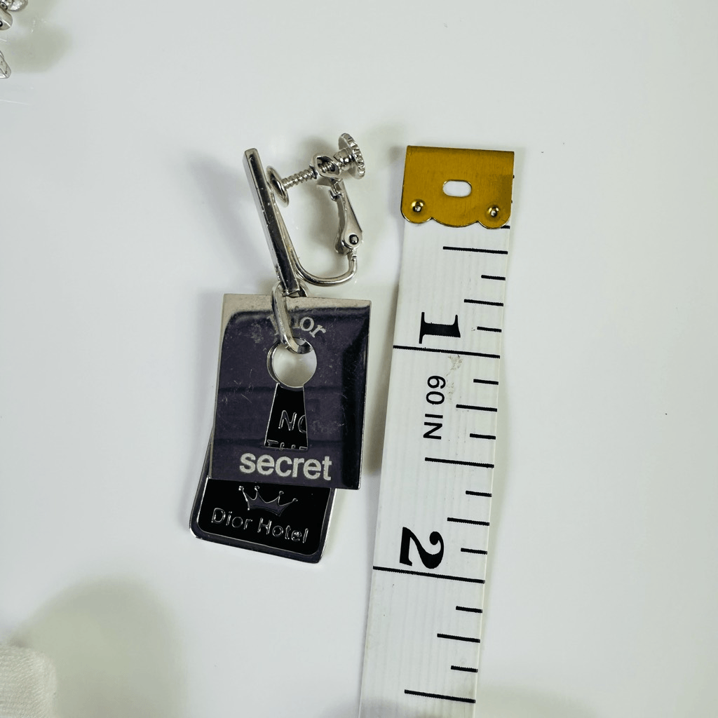 Christian Dior Secret Hotel Screw Back Vintage Earrings Non-Pierced