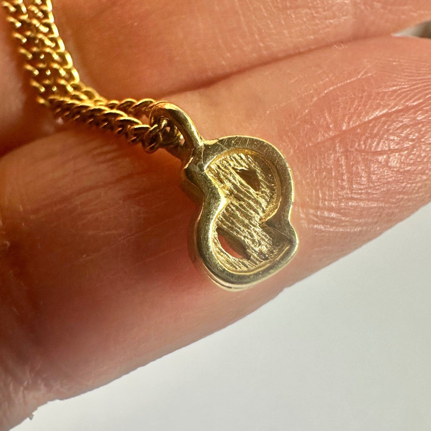 Vintage Christian Dior CD Logo Gold Chain Necklace Designer Jewelry