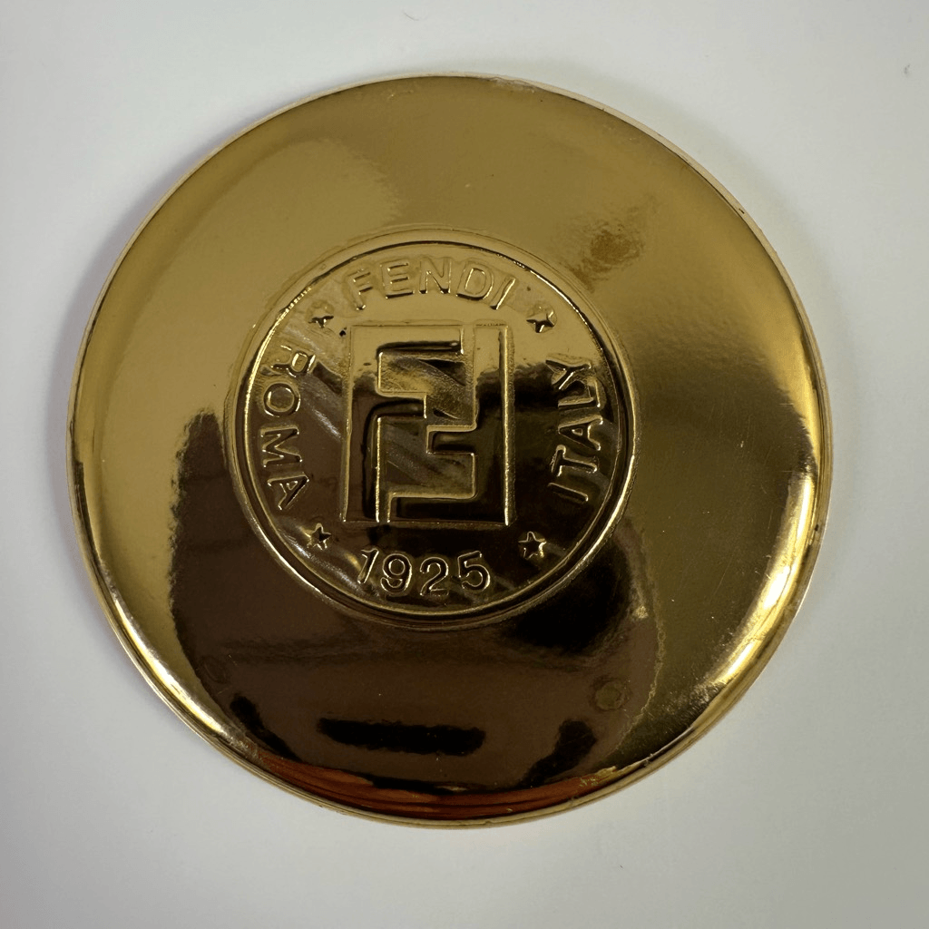 FENDI FF Vintage Mirror Case With Hand Mirror