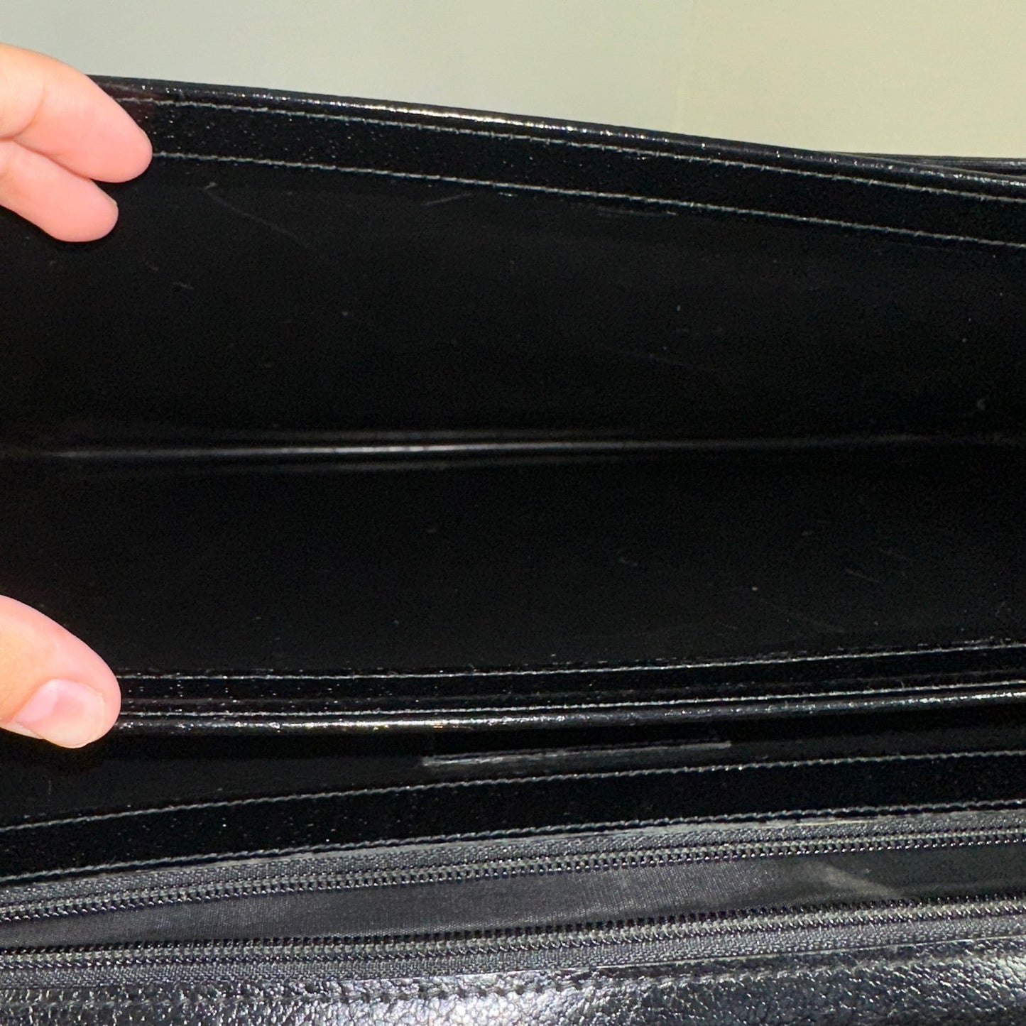 Salvatore Ferragamo Leather Briefcase Black Gold Hardware Made in Italy Business