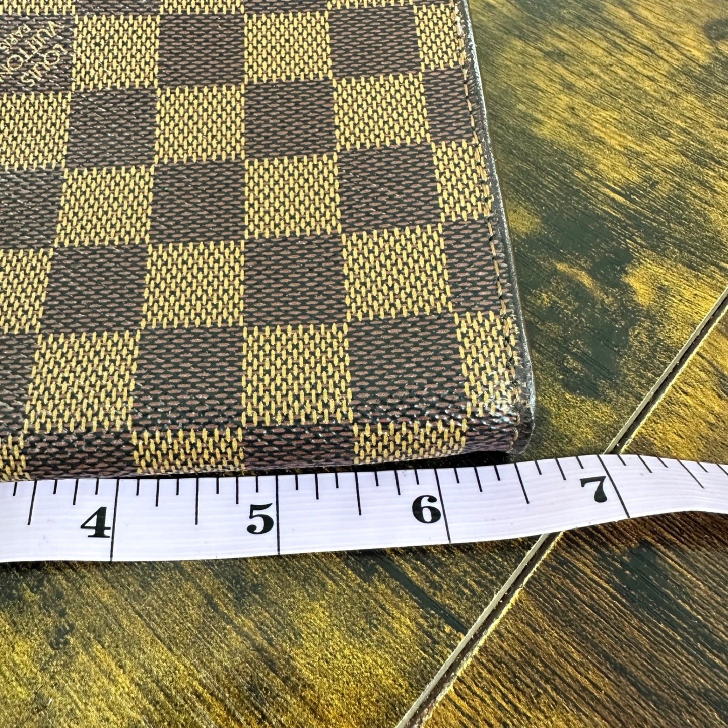 Louis Vuitton Damier Ebene Canvas Accessories Pochette Pouch Bag Mini