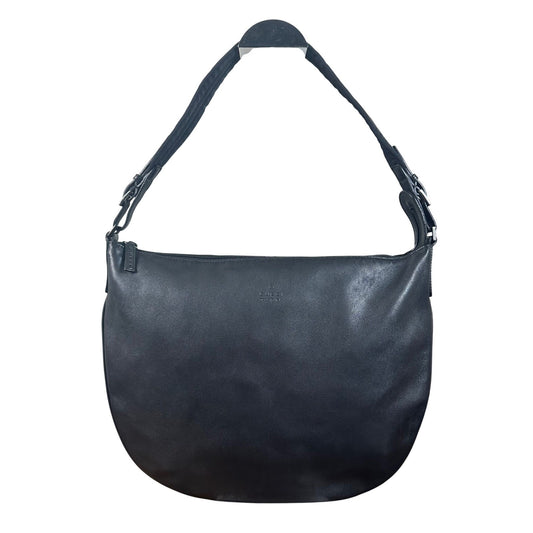 Gucci Black Leather Hobo Shoulder Bag Authentic Made in Italy