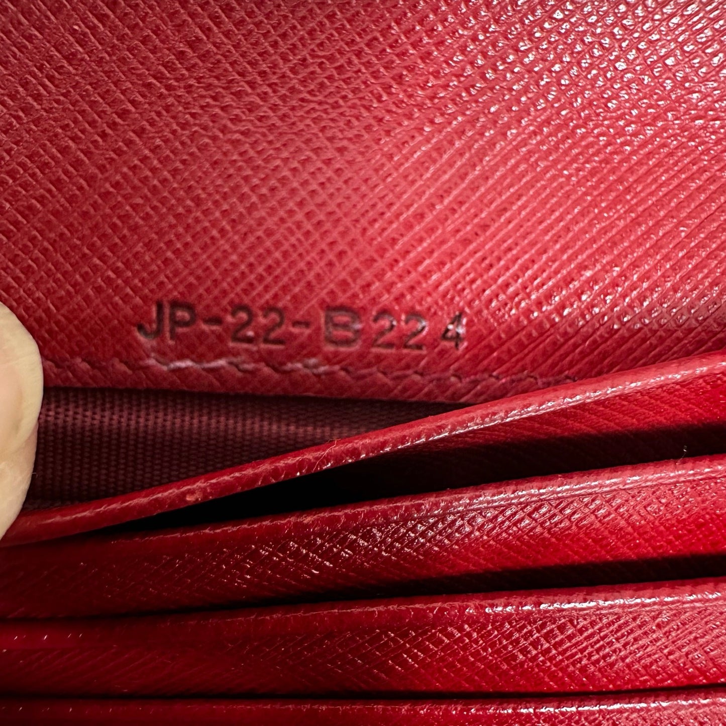 Rare Salvatore Ferragamo "Love" Compact Wallet Red Leather