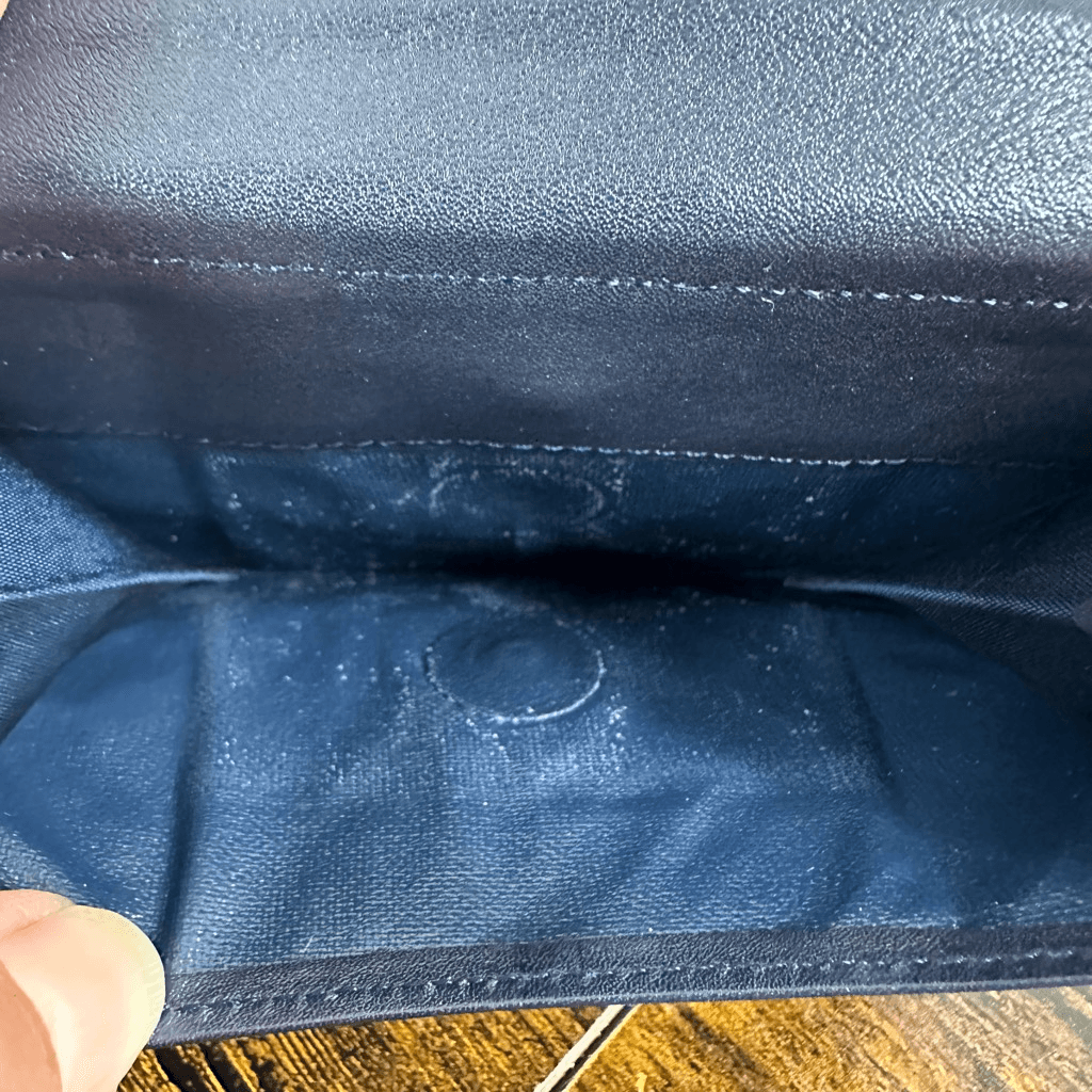 Givenchy 4G Logo Dark Navy Blue Vintage Wallet