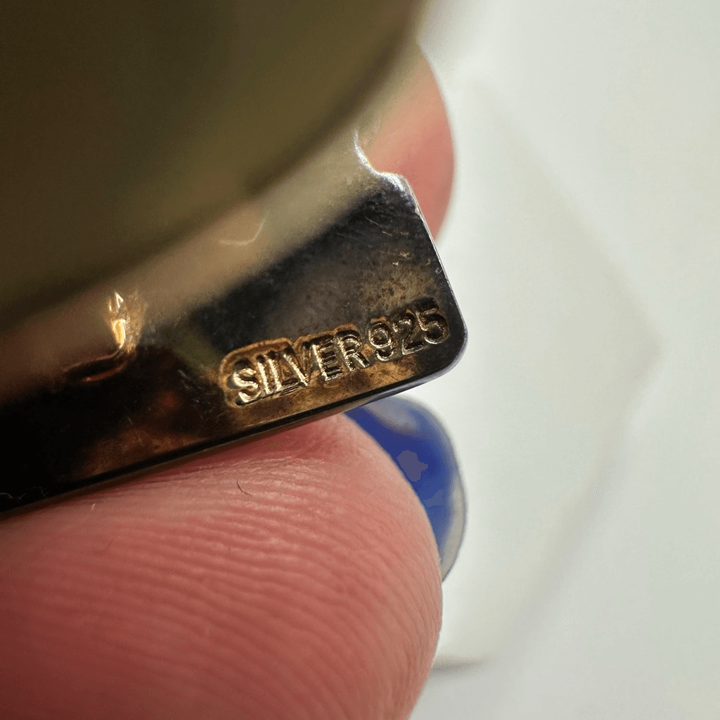 Celine Macadam Horse Carriage Black Enamel Silver 925 Cufflinks