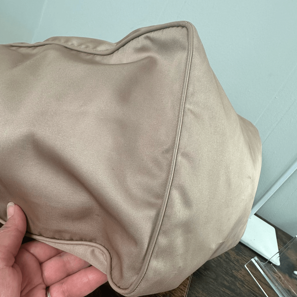 Stella McCartney Go Falabella Large Nylon Tote Bag Beige