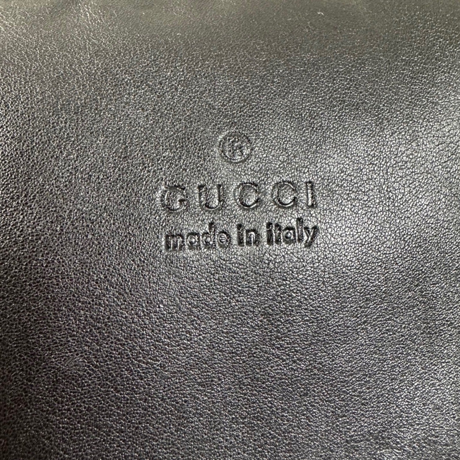 Gucci Black Leather Hobo Shoulder Bag Authentic Made in Italy