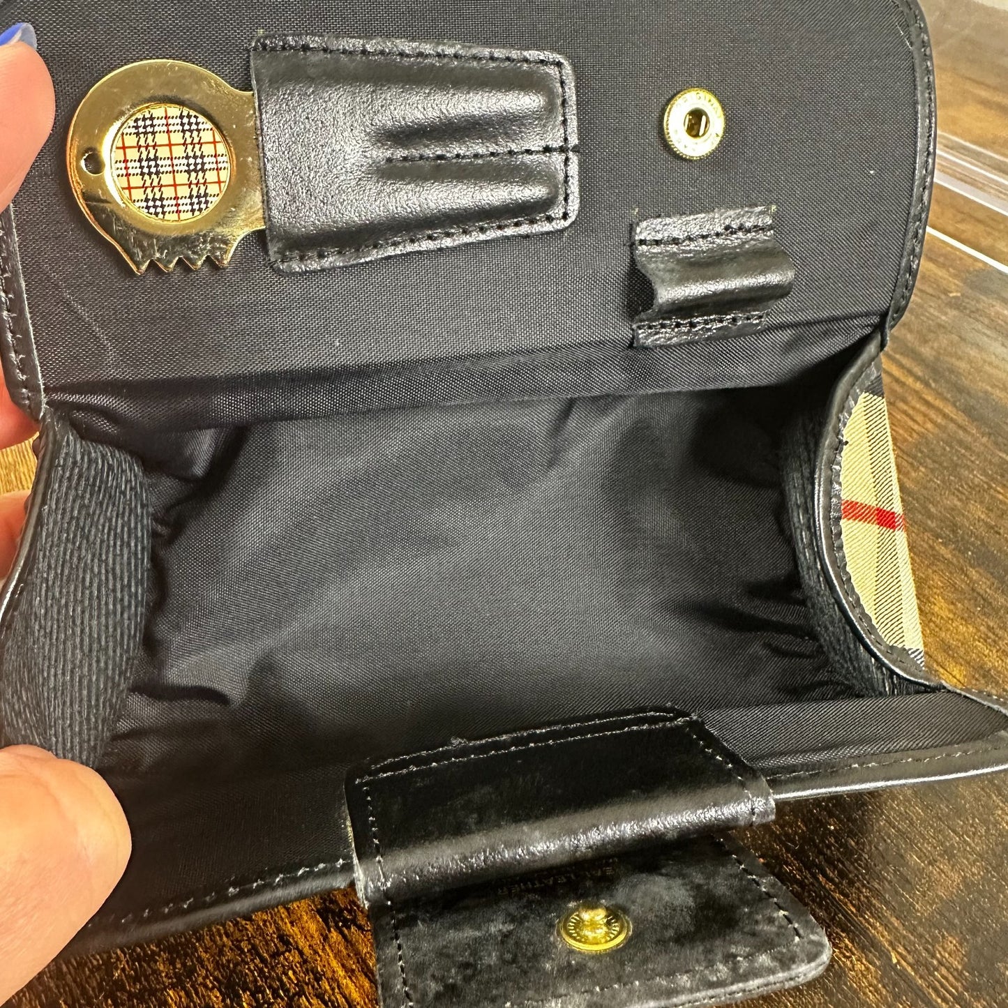 Burberry Nova Check Plaid Vintage Golf Ball Pouch Holder