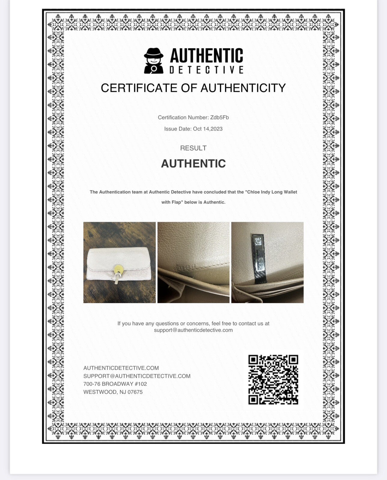 Chloe Indy Long Wallet With Flap