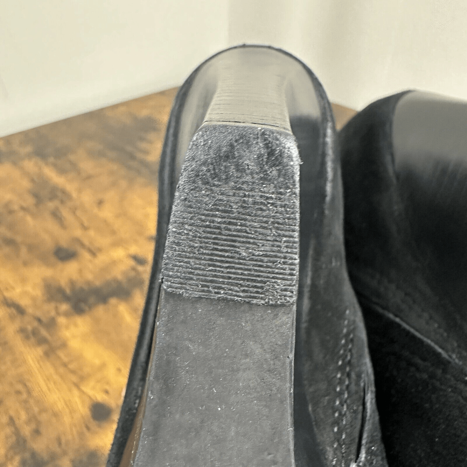 Tory Burch Gabrielle Buckle Suede Black Wedge Booties Size 6