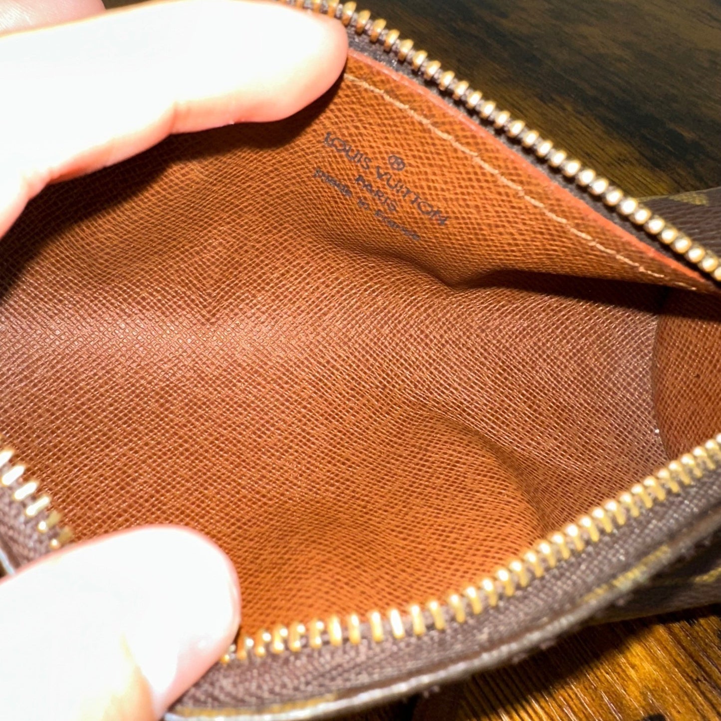 Louis Vuitton Monogram Mini Papillon Accessories Pochette Bag Purse Handbag