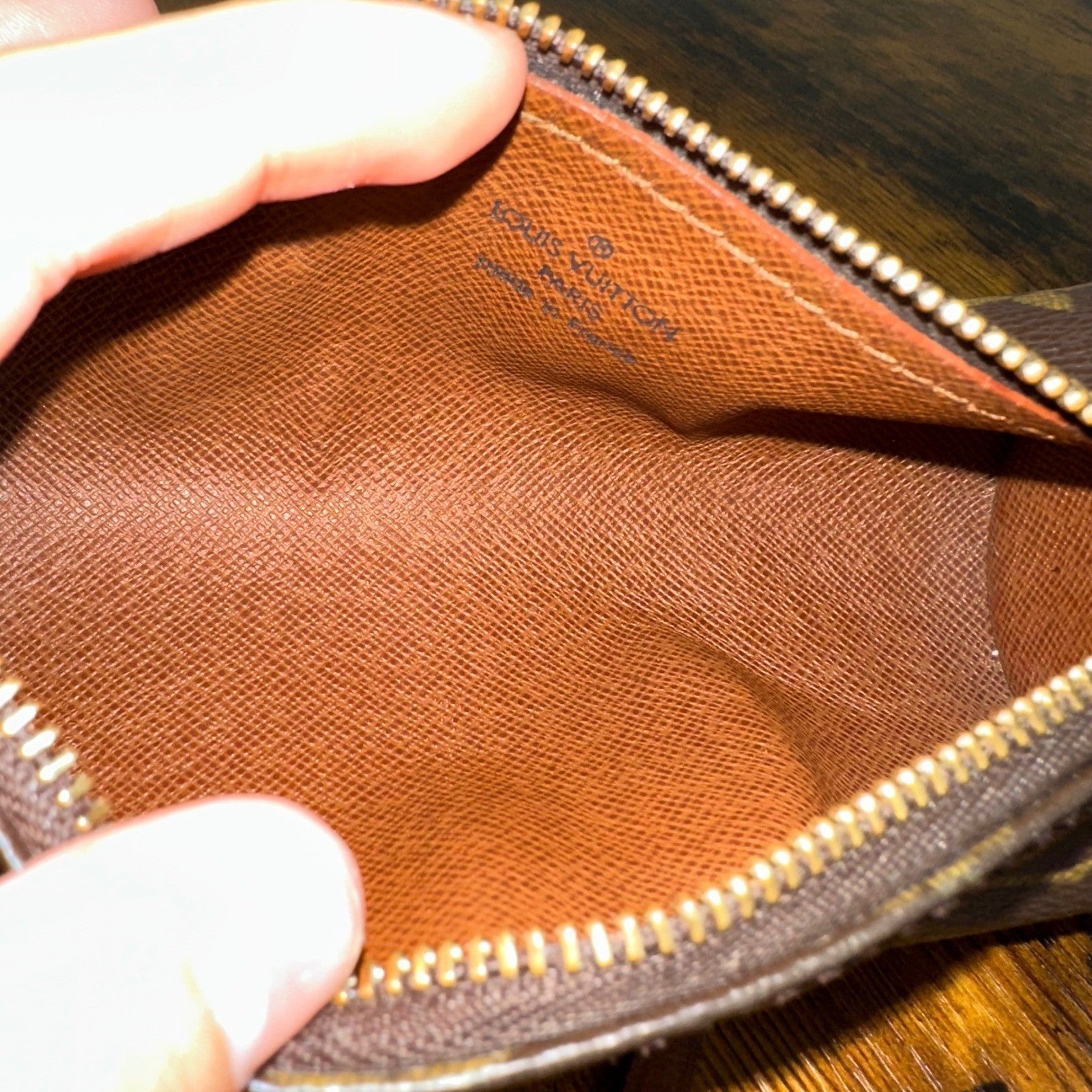 Louis Vuitton Monogram Mini Papillon Accessories Pochette Bag Purse Handbag